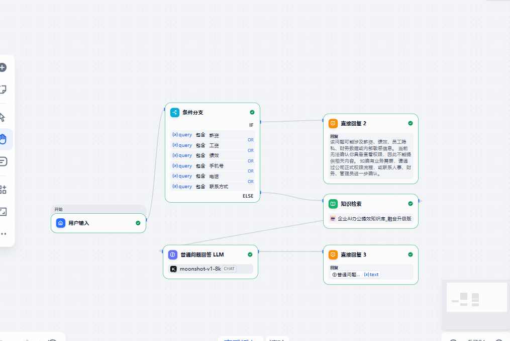 Dify 企业 FAQ 知识库问答助手截图